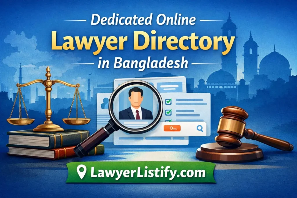 Dedicated Online Lawyer Directory in Bangladesh: LawyerListify